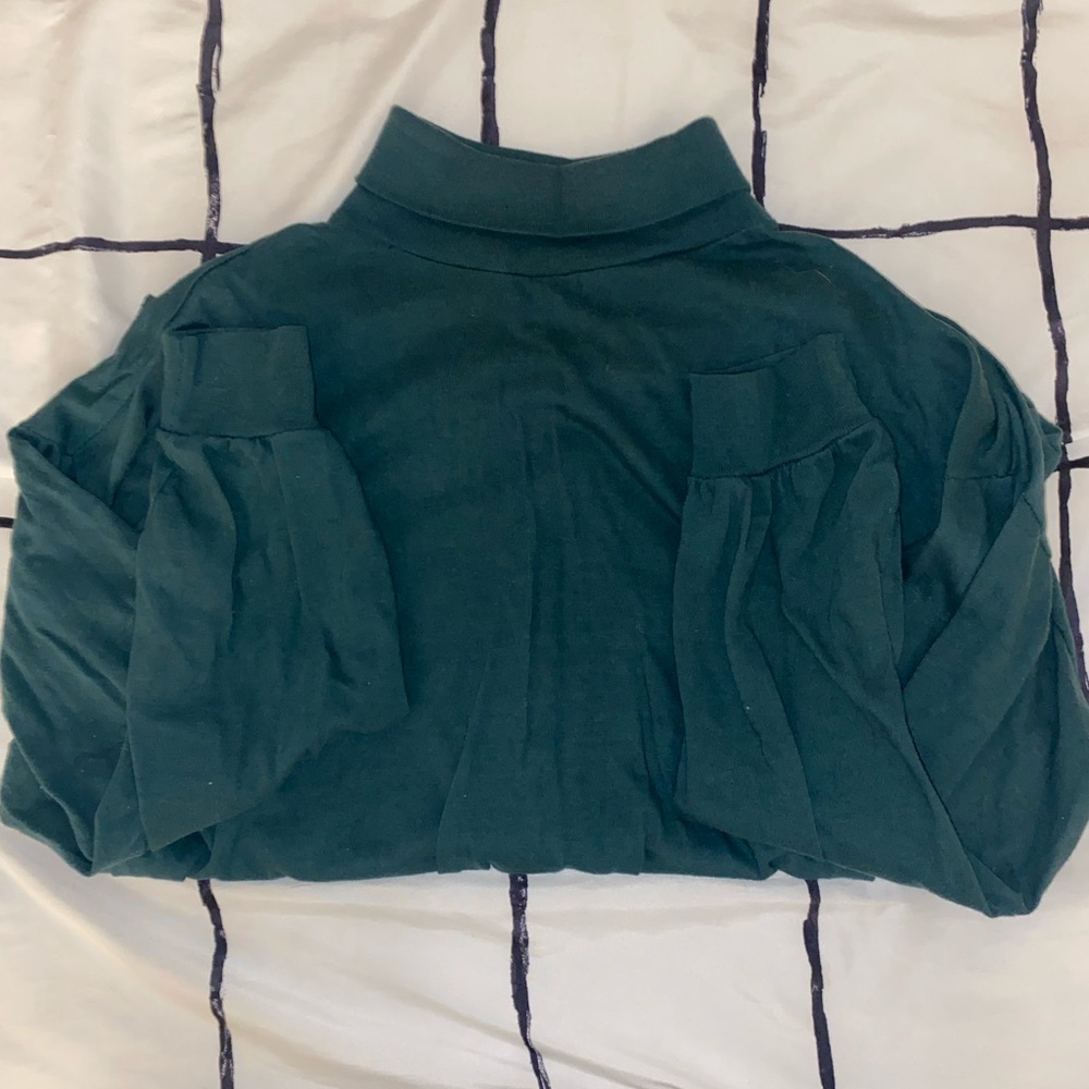 Green turtleneck